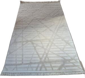 HU Moderní béžový koberec TWIST BEIGE 20294A Rozměr: 60x100 cm