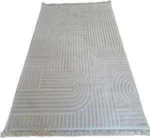 HU Moderní béžový koberec TWIST BEIGE 31368A Rozměr: 60x100 cm