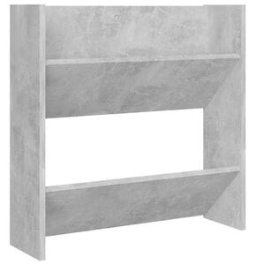 Nástěnný botník Fonzi - 60x18x60 cm | betonově šedý