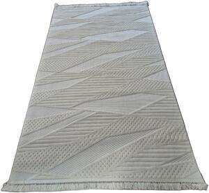 HU Krémově béžový moderní koberec TWIST CREAM 30629A Rozměr: 60x100 cm