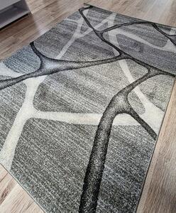 HU Šedý abstraktní koberec Rio 815A-D.grey-L.grey Rozměr: 60x100 cm