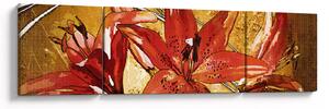 Obraz květů lilií (170x50 cm)