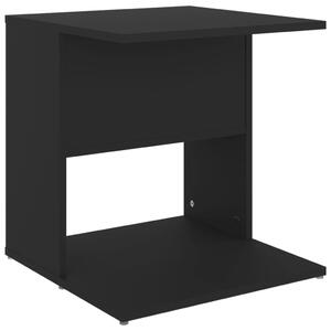 Odkládací stolek černý 45 x 45 x 48 cm dřevotříska
