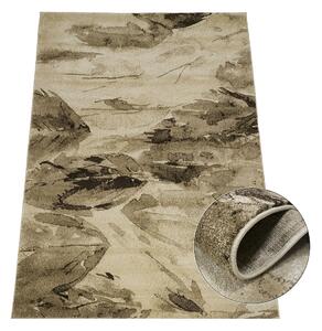 BE Koberec Wenus 7771 SAND – béžovo-hnědý obdélníkový Rozměr: 60x100 cm