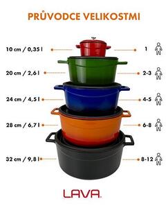 Hrnec Ø 20 cm, 2,6 l, litinový, modrý LAVA METAL LVYTC20K2BLU