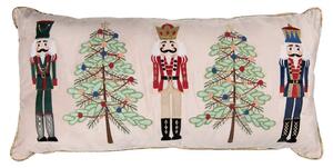 Vánoční dekorační polštář s Louskáčky Nutcracker - 76*35*4 cm - Clayre & Eef