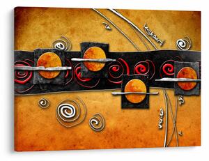 Obraz abstrakce - Planety (70x50 cm)