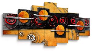 Obraz abstrakce - Planety (210x100 cm)