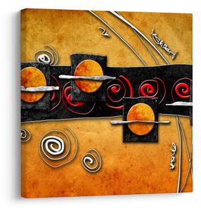 Obraz abstrakce - Planety (30x30 cm)