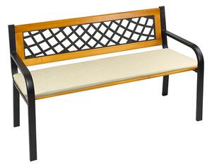BELLATEX Sedák na lavici hladký Smetanová 40x120 cm