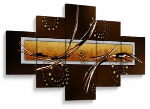 Obraz abstrakce - Motýli (125x70 cm)