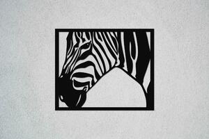 Zebra Velikost: 30 cm, Barva pozadí: Bez pozadí, Barva obrysu: Černá