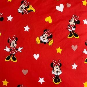 Jerry Fabrics Bavlněné povlečení 140x200 + 70x90 cm - Minnie "Red heart"