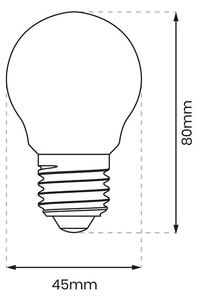 Dekorační LED žárovka E27 neutrální 4000k 4w 470 lm