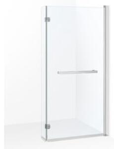 Novoterm Dvoudílná vanová zástěna NV-Cristal 21 82x150, chrom/transparent