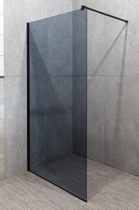 Novoterm Sprchová zástěna Walk-in NV-Line 100 G, černá/grafit - bez vaničky
