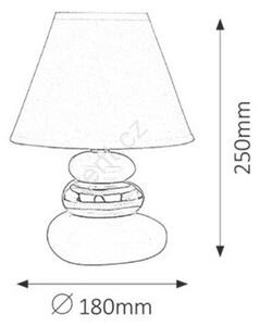 Stolní lampa Salem, bílo-stříbrná, Rabalux 4949