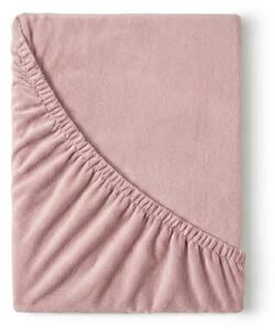 Kvalitex Flanelové napínací prostěradl světle růžové 80x200cm