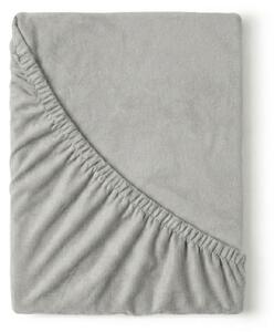 Kvalitex Flanelové napínací prostěradlo světle šedé 80x200cm