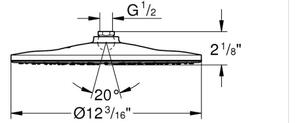 GROHE 26562000 - Hlavová sprcha RAINSHOWER MONO 310 mm lesklý chrom