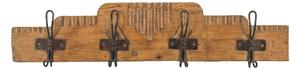Věšák z teakového dřeva, ručně vyřezávaný, 79x9x18cm