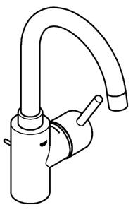 GROHE 32629002 - Umyvadlová baterie CONCETTO velikost L lesklý chrom