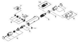 GROHE 34561000 - Termostatická sprchová baterie DN 15 lesklý chrom