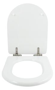 MSV WC prkénko EASY CLOSE, tvar U, bílé, MDF