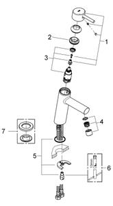 GROHE 23451001 - Umyvadlová baterie CONCETTO DN 15 lesklý chrom