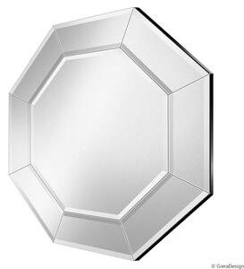 GieraDesign Zrcadlo Cristal Octagon Barva: Bílá podkladová doska, Rozměr: 60 x 60 cm