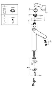 GROHE 23719003 - Umyvadlová baterie EUROSTYLE XL lesklý chrom