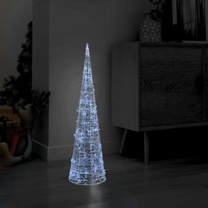 Akrylový dekorativní LED kužel studené bílé světlo 90 cm