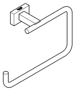 GROHE 40510001 - Držák na ručníky ESSENTIALS CUBE 188 mm lesklý chrom