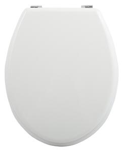 MSV WC prkénko, bílé, MDF, pozinkované panty