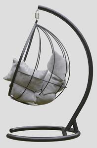 Zahradní houpací židle Maverick (antracit + bílá). 1082969