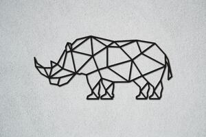 Nosorožec Velikost: 30 cm, Barva pozadí: Bez pozadí, Barva obrysu: Černá