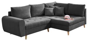 ROHOVÁ SEDAČKA, textil, kompozitní dřevo, antracitová MID.YOU - Sedací soupravy, Online Only
