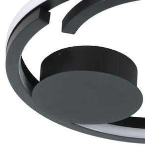Eglo 901821-LED Stm. stropní svítidlo MEZZOMONTE 2xLED/20W/230V pr.48cm černá+DO