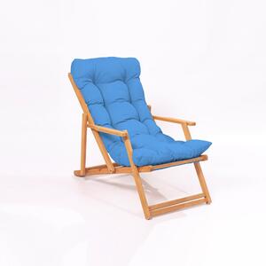 Sada zahradního stolu a židlí (3 kusy) Minnie (modrá + přírodní). 1082975