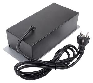 STRONG Elektrická zásuvka 2x 230V, 2x USB A/C, stříbrná 405226