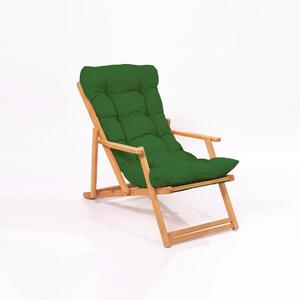 Sada zahradního stolu a židlí (3 kusy) Minnie (zelená + přírodní). 1082977