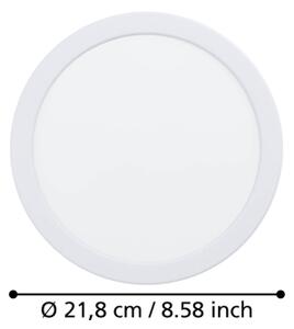 Eglo 901398 - LED Podhledové svítidlo FUEVA LED/18,5W/230V pr. 21,6 cm bílá
