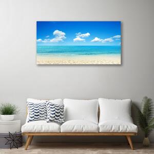 Obraz na plátně Moře Modré Nebe 140x70 cm