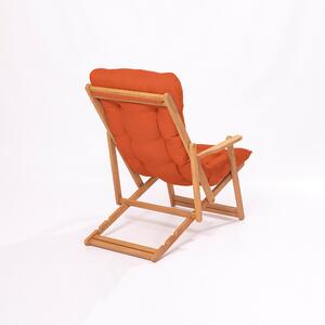 Sada zahradního stolu a židlí (3 kusy) Minnie (oranžová + přírodní). 1082979