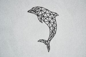 Delfín Velikost: 30 cm, Barva pozadí: Bez pozadí, Barva obrysu: Černá