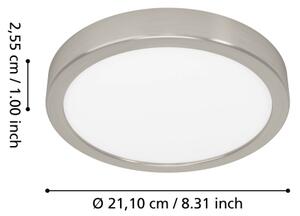 Eglo 901381 -LED RGBW Stm. kou. st. sv. FUEVA-Z LED/11,2W/230V 21,1cm IP44 chrom