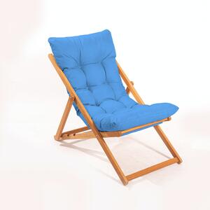 Zahradní židle Myla (modrá + přírodní). 1082986