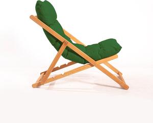 Zahradní židle Myla (zelená + přírodní). 1082988