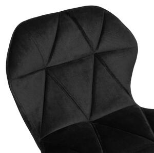 ViaDomo Via Domo - Barová židle Letizia - černá - 46x106x35 cm
