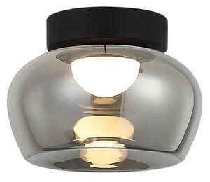 LED Stropní svítidlo NADIA LED/9W/230V pr. 16 cm kouřová/černá